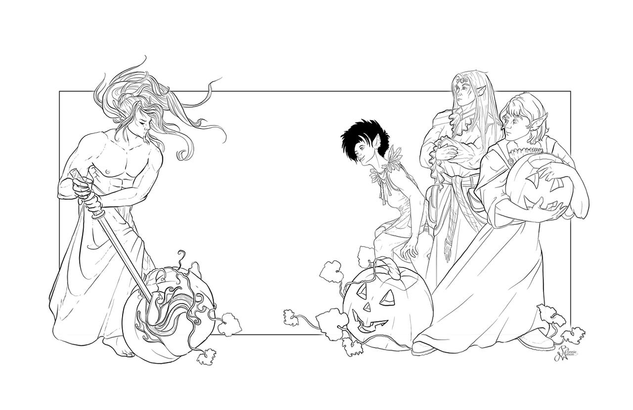 The Carving LineART by bonbon3272
