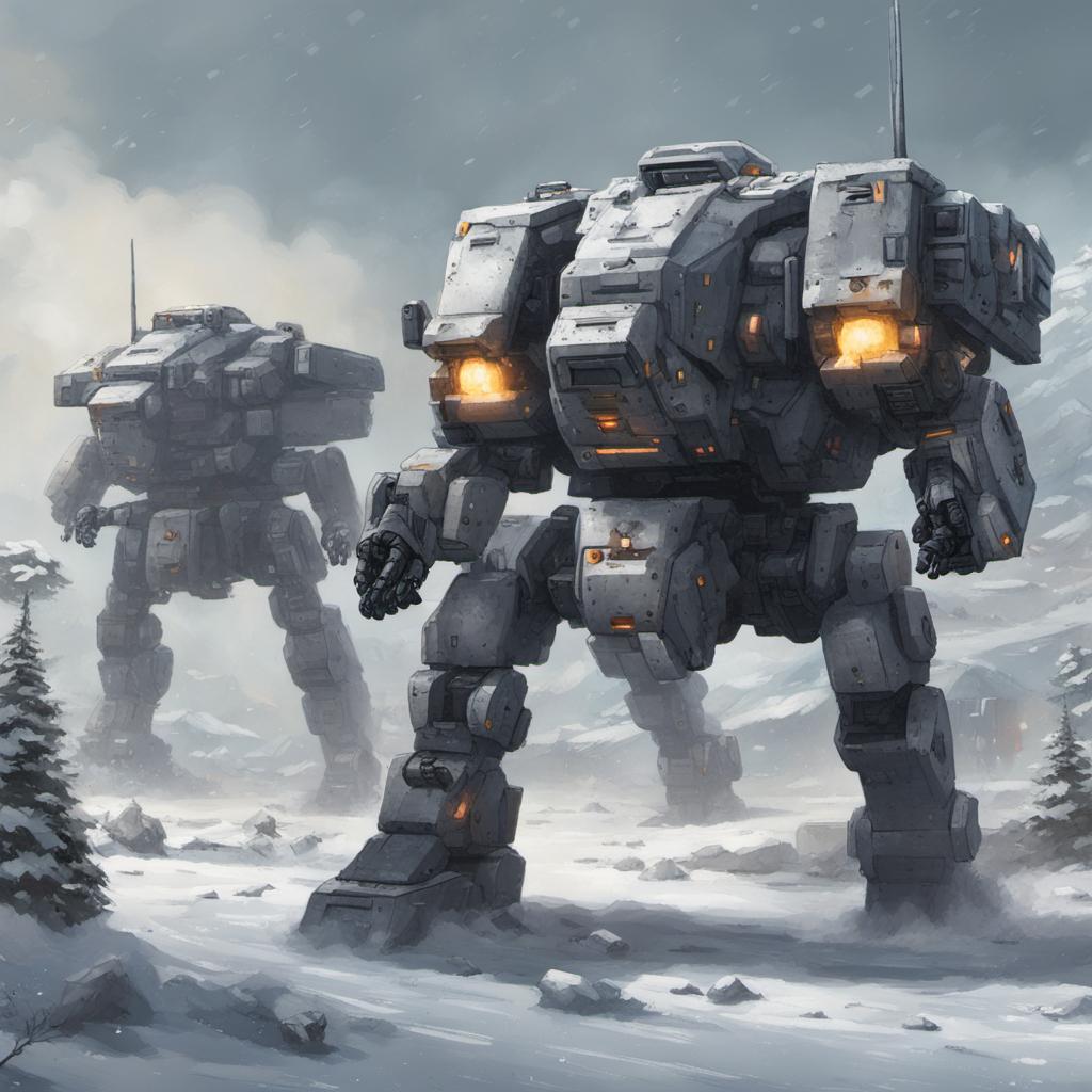 Battletech Icehellions Winter Battletech 4 Legs by hivemind34 on DeviantArt