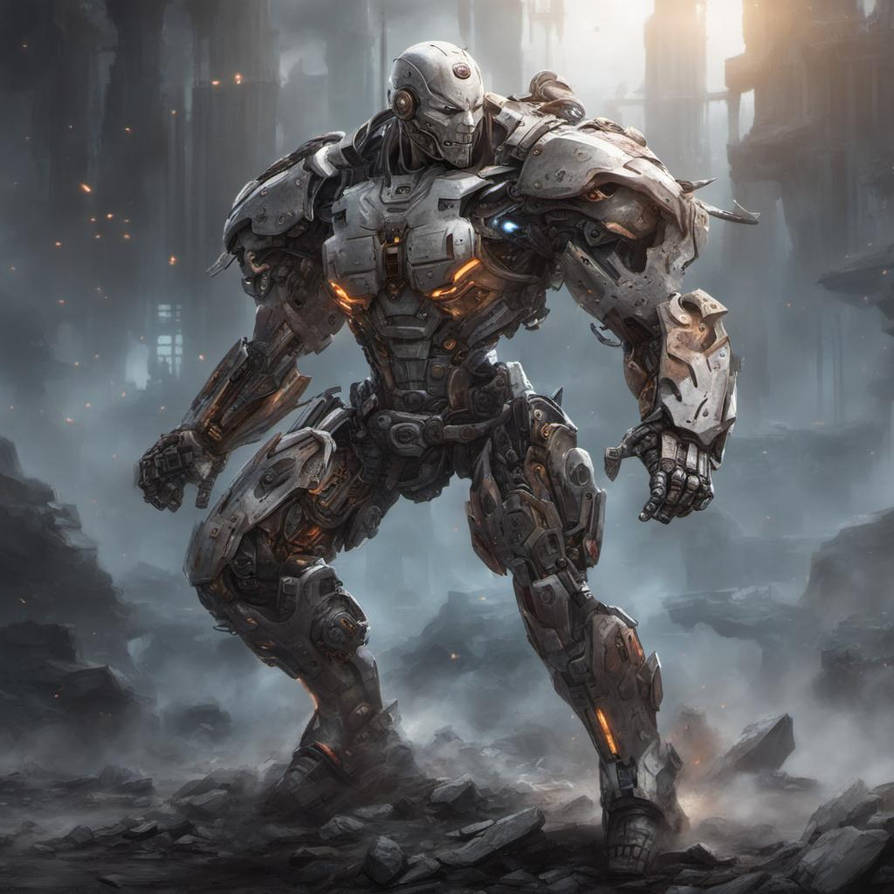 Cyborg Using Powers Powerful Cyborg Warrior by hivemind34 on DeviantArt