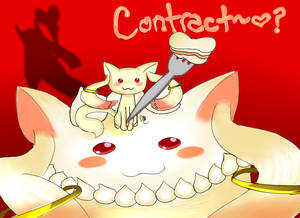 Kyubey Eating Himself Commission