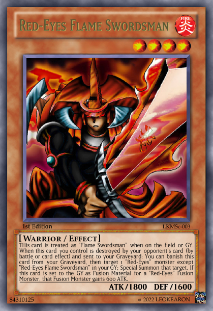 yugioh flame swordsman red eyes deck Complete Custom for Yu-Gi-Oh! The Ultimate Joey Wheeler Deck: