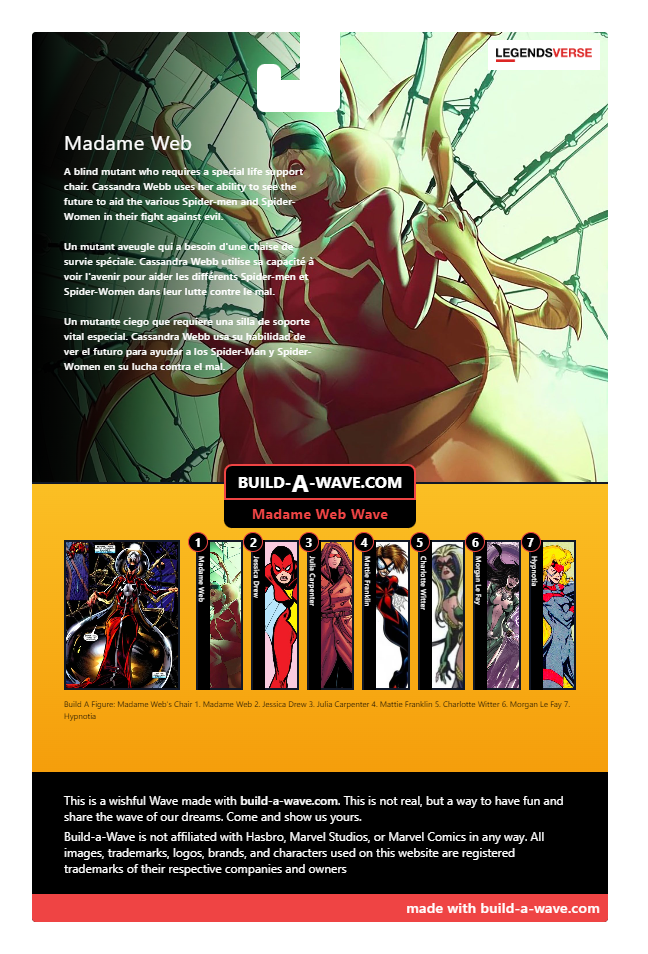 Marvel legends Madame Web wave by LeokearonMSc on DeviantArt