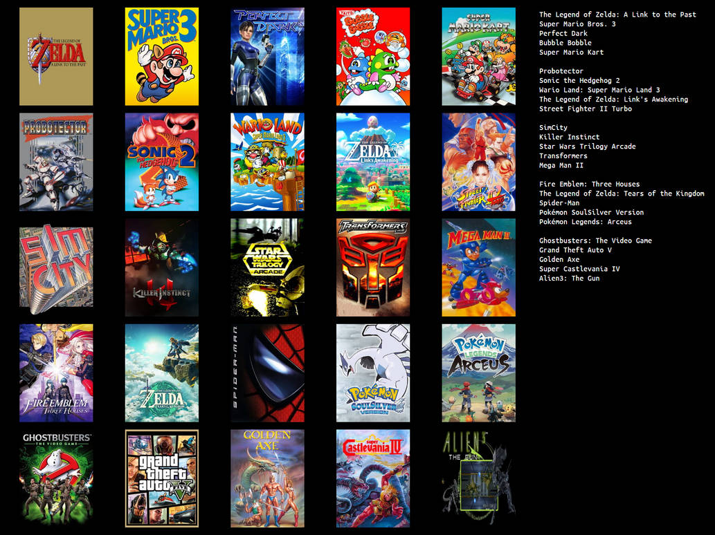 Top One Game Top 25 Games by LeokearonMSc on DeviantArt