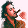 Robert Downey Jr. and cigar