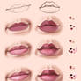 Lips practice in krita and steps