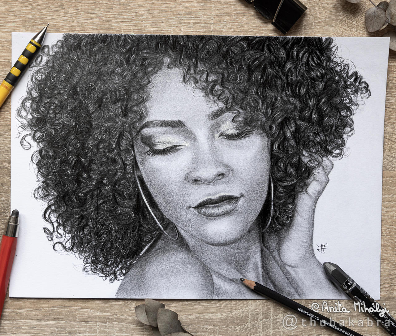 Girl with Curly Hair