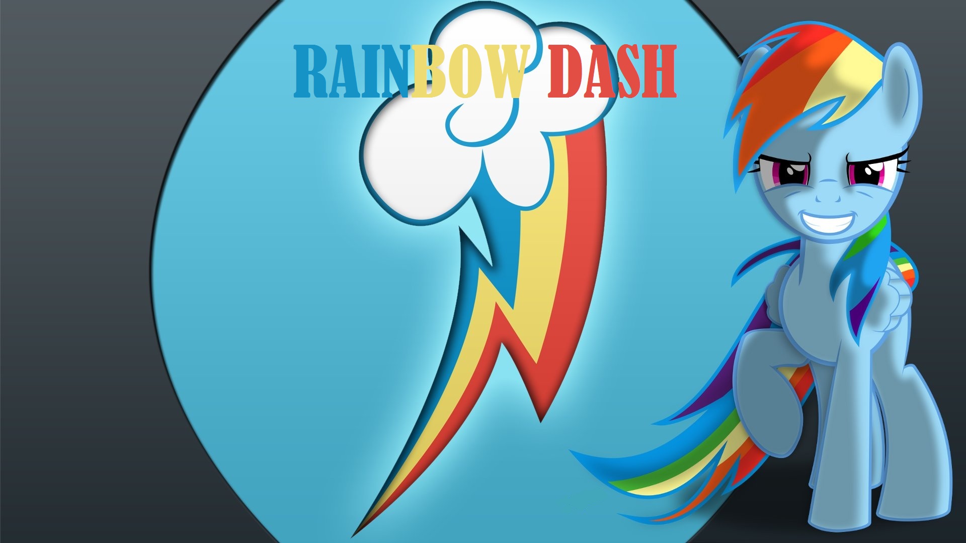 Wallpaper Awesome Rainbow Dash