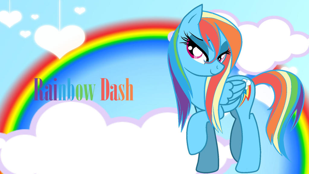 Wallpaper Rainbow Dash sexy flyer