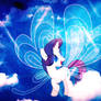 Wallpaper Lovely Rarity with wings