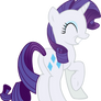 Vector Rarity smiling happily
