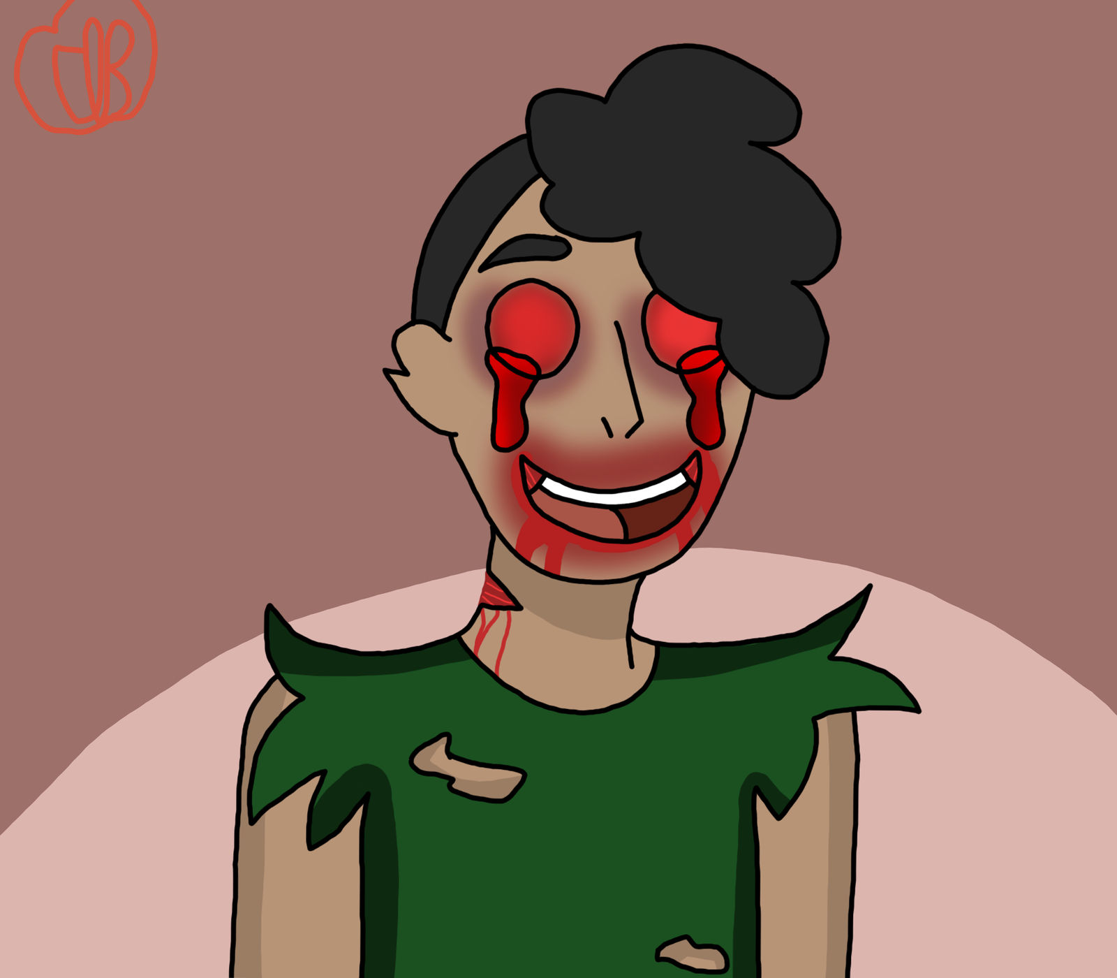 creepy drawing by on DeviantArt