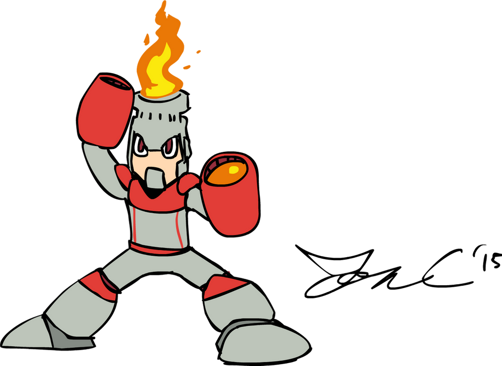 Draw Mega Man Day 2015 - Fire Man