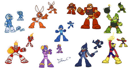 MM1 Robot Masters [MM11 STYLE]