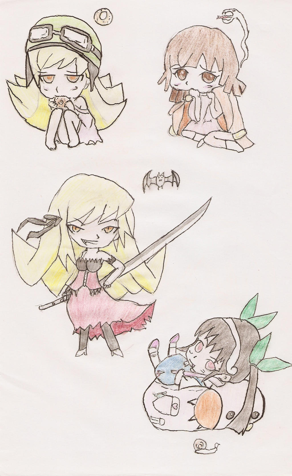 Bakemonogatari chibi 1