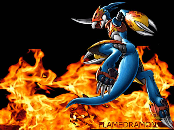 Flamedron flamedramon by erashah on DeviantArt