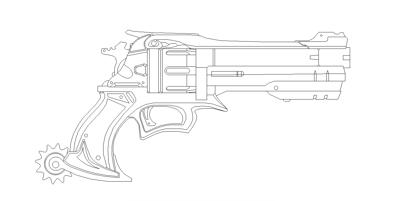 Mccree's  Gun Blueprint For Prop