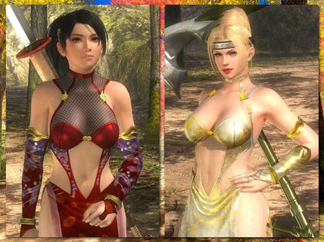 Momiji X Rachel ~ Unmasked Kunoichi