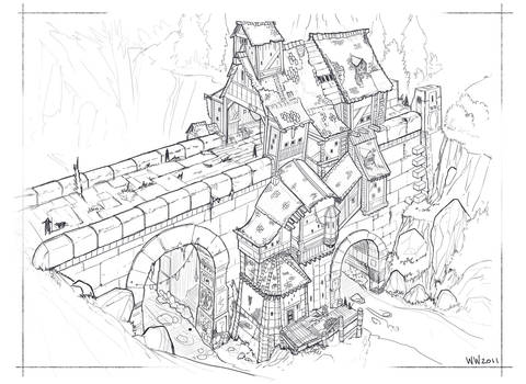 Fantasy bridge sketch (5/18/2011)