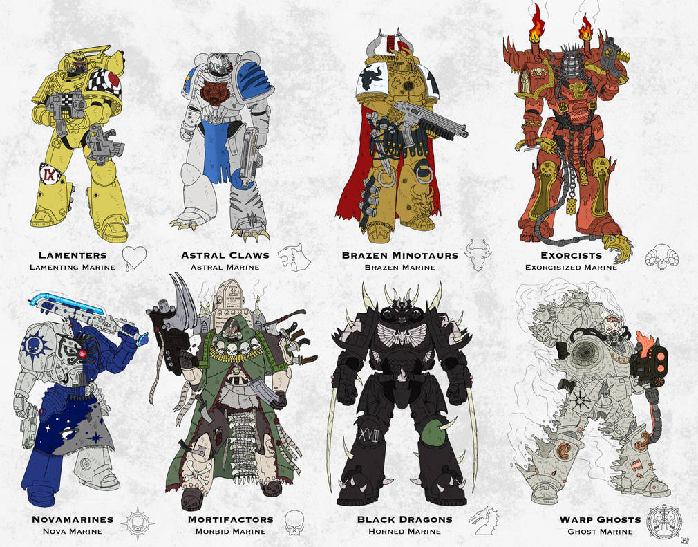 Chapter Color:blue Lesser known Astartes chapters redesigns by Jchrispole on DeviantArt