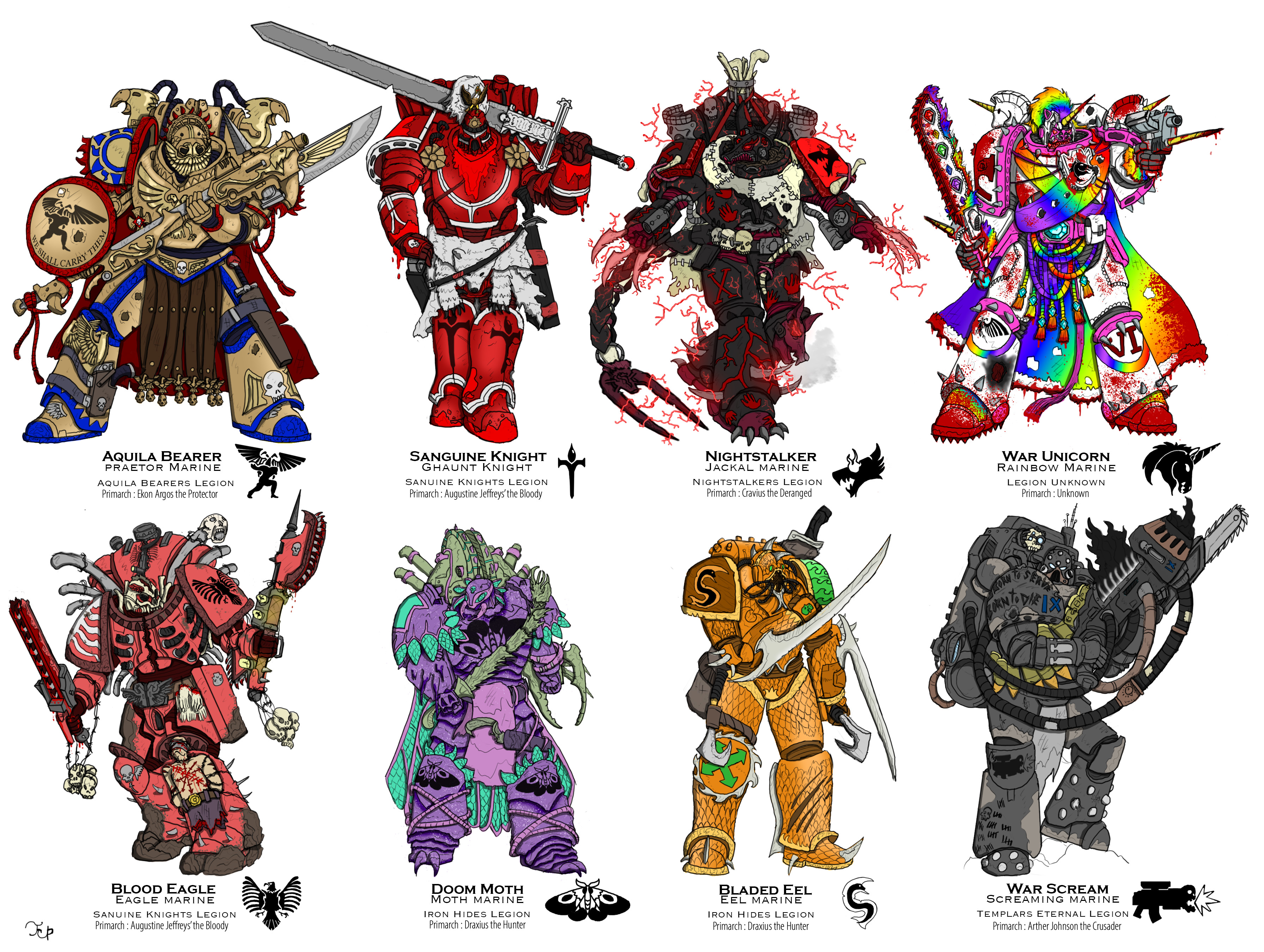 Primarch System Primarchs AU chapters (Commission) by Jchrispole on DeviantArt