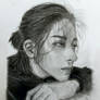 Hakken Ryou charcoal drawing