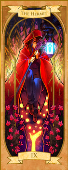 Pandora Hearts Tarot - The Hermit(Leo Baskerville)