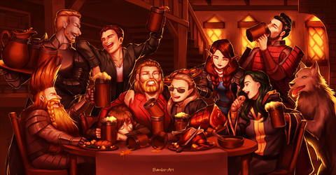 Commission - Tavern Party