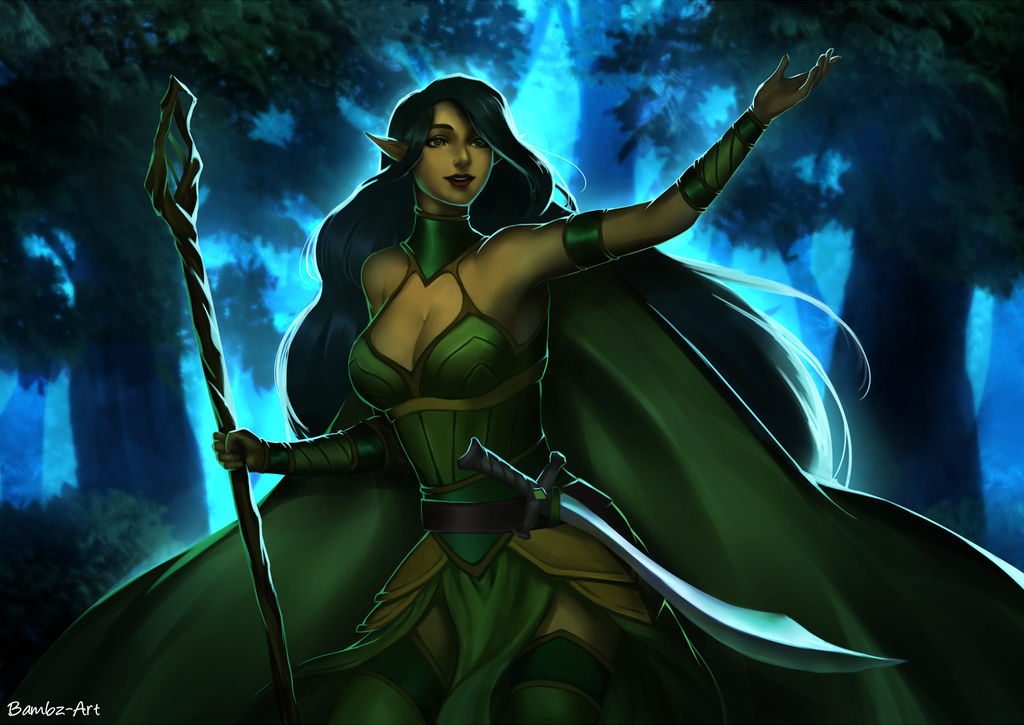 Commission Moon Druid by BambzArt on DeviantArt