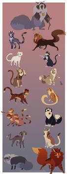 Cats - Character designs