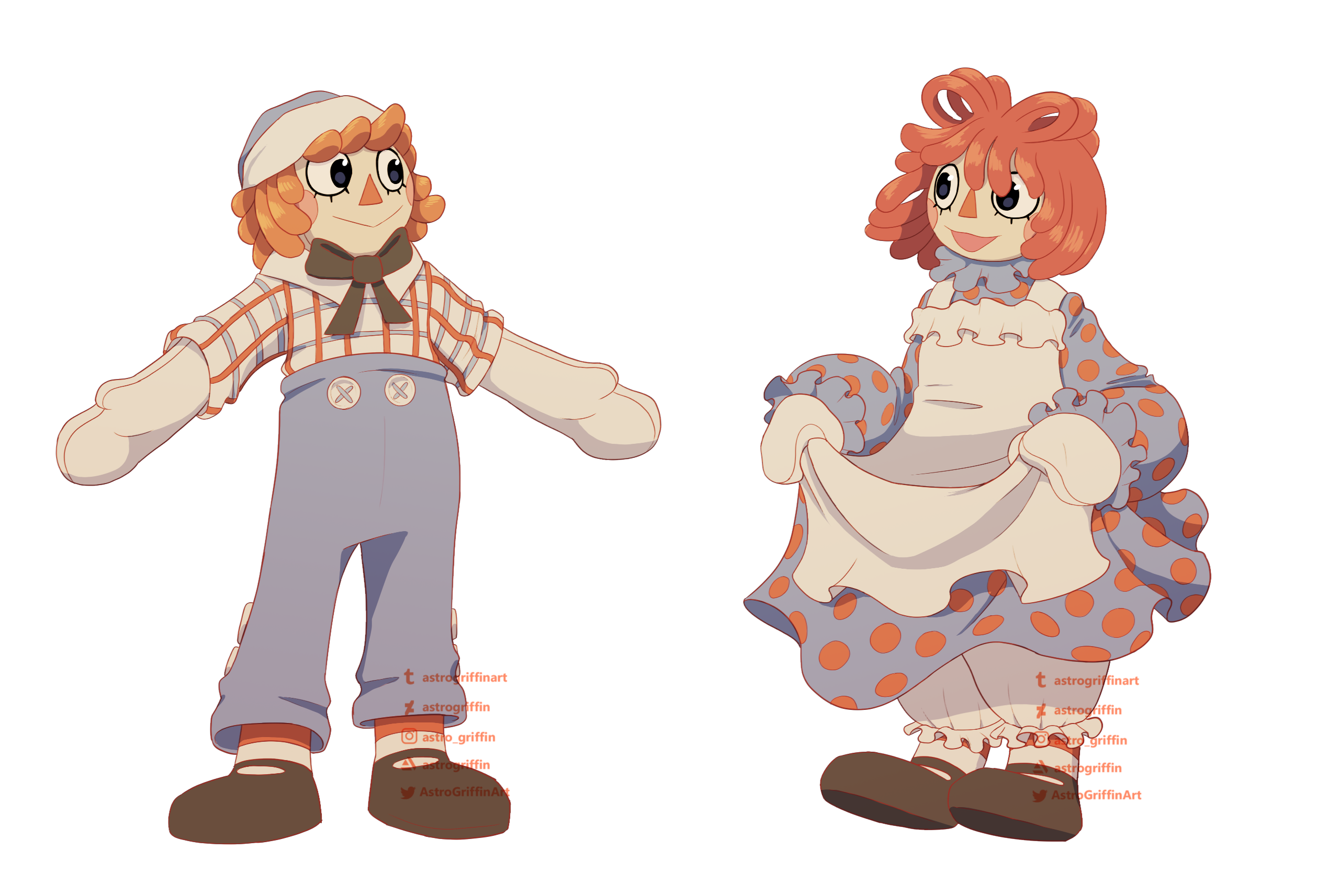 Raggedy Ann and Raggedy Andy