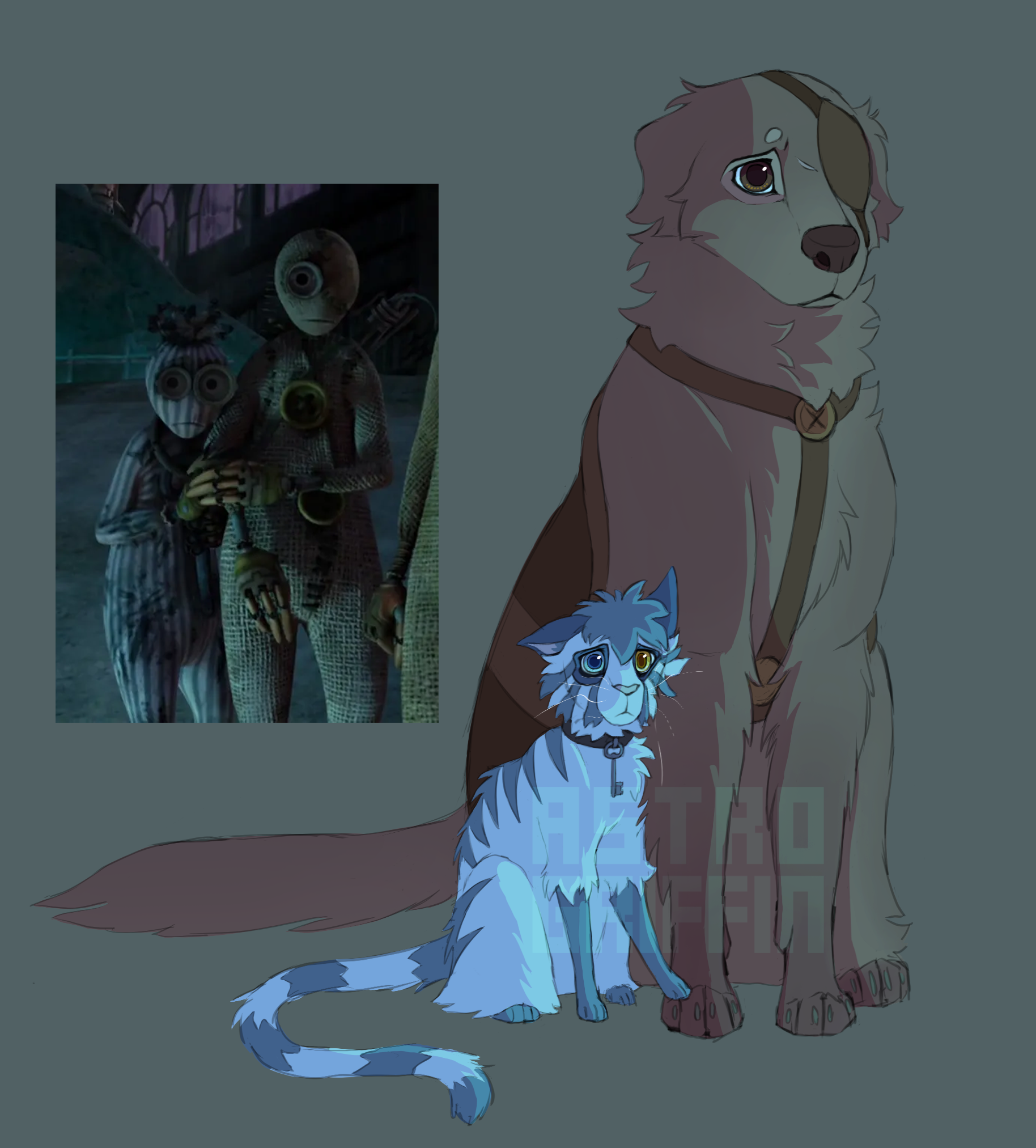 9 Animal Au - 5 and 6 Sketch