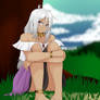 Aria Sitting In The Grass