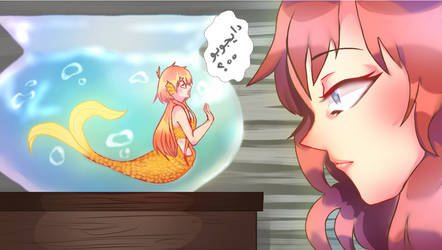 Goldfish mermaid