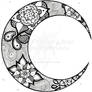 Tattoo Design - Mandala Moon