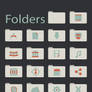 Flat Retro Modern Folders