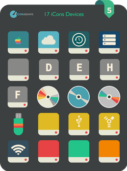 Flat iCons Devices 2016