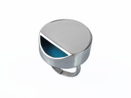 Sahar Silver Cylinder Ring with Hidden Core