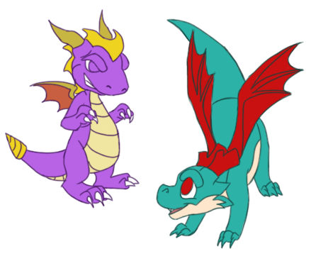 Spyromon and Draco