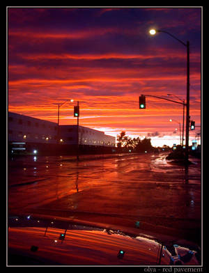 red pavement