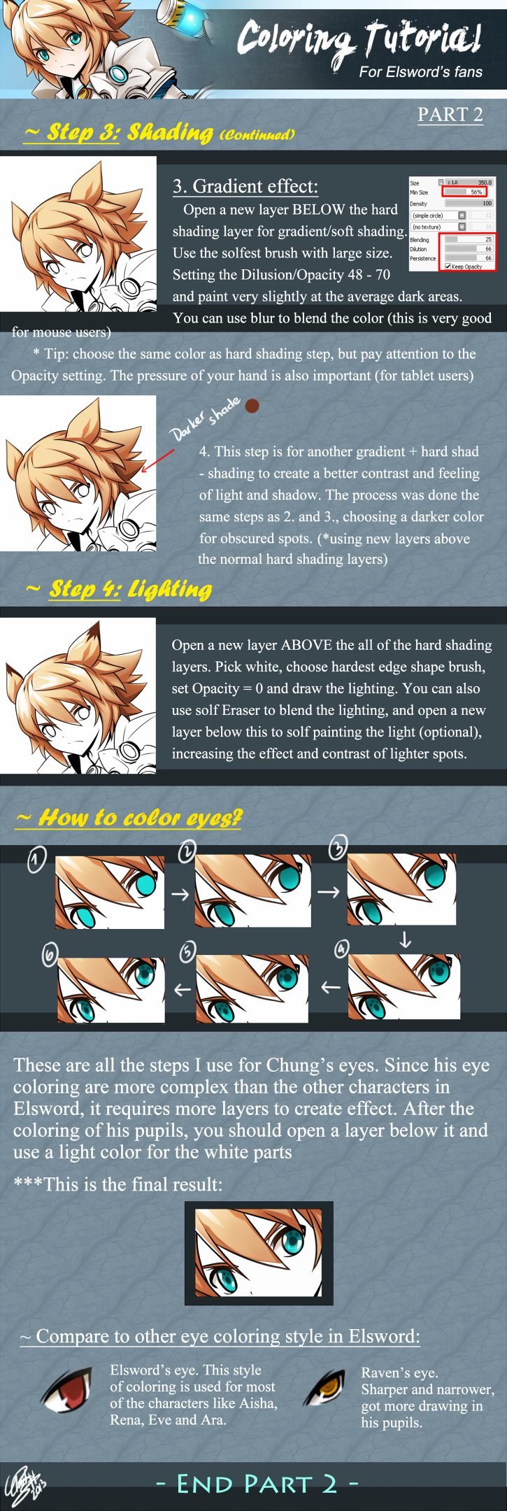 [Elsword] Coloring Tutorial - part 2 -