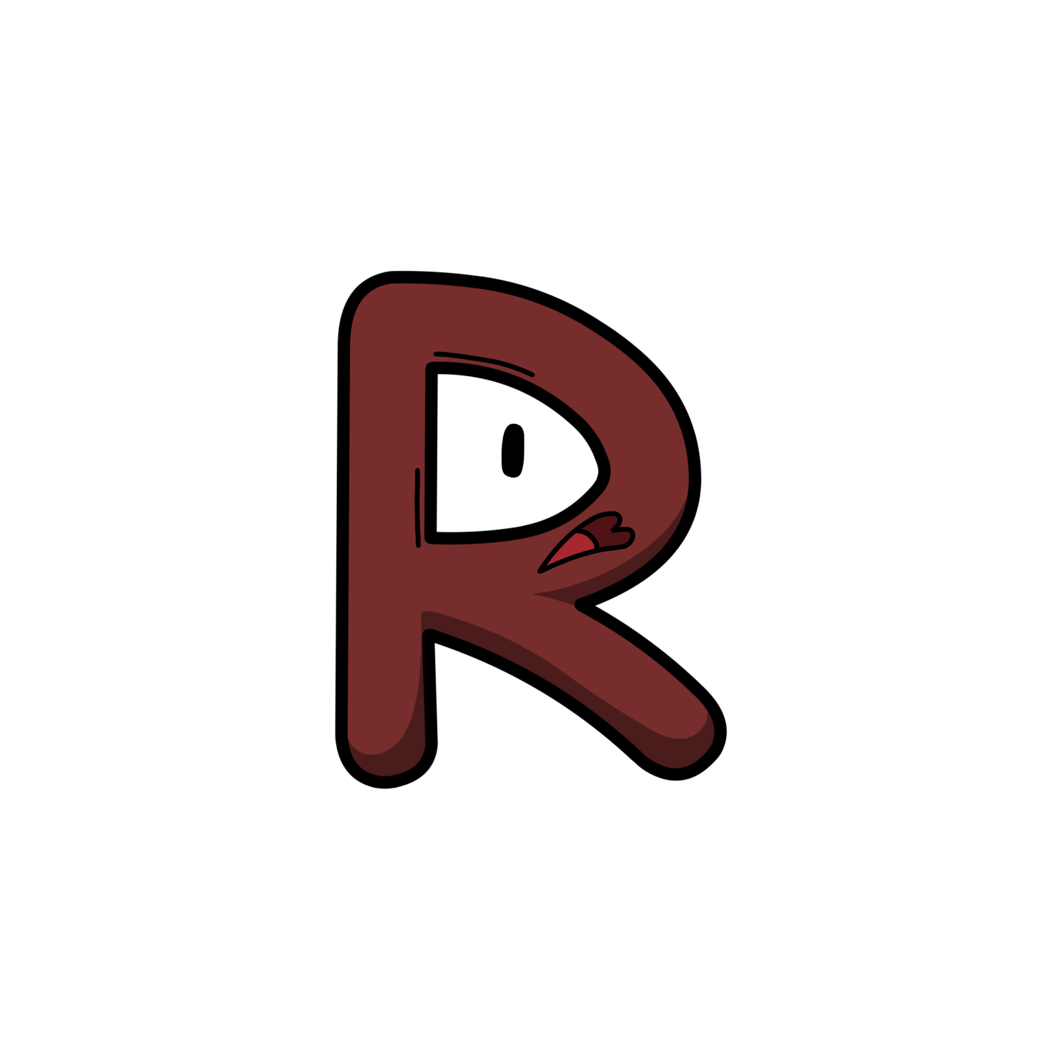 R - Comic Sans Alphabet Lore #18 by c2y98 on DeviantArt