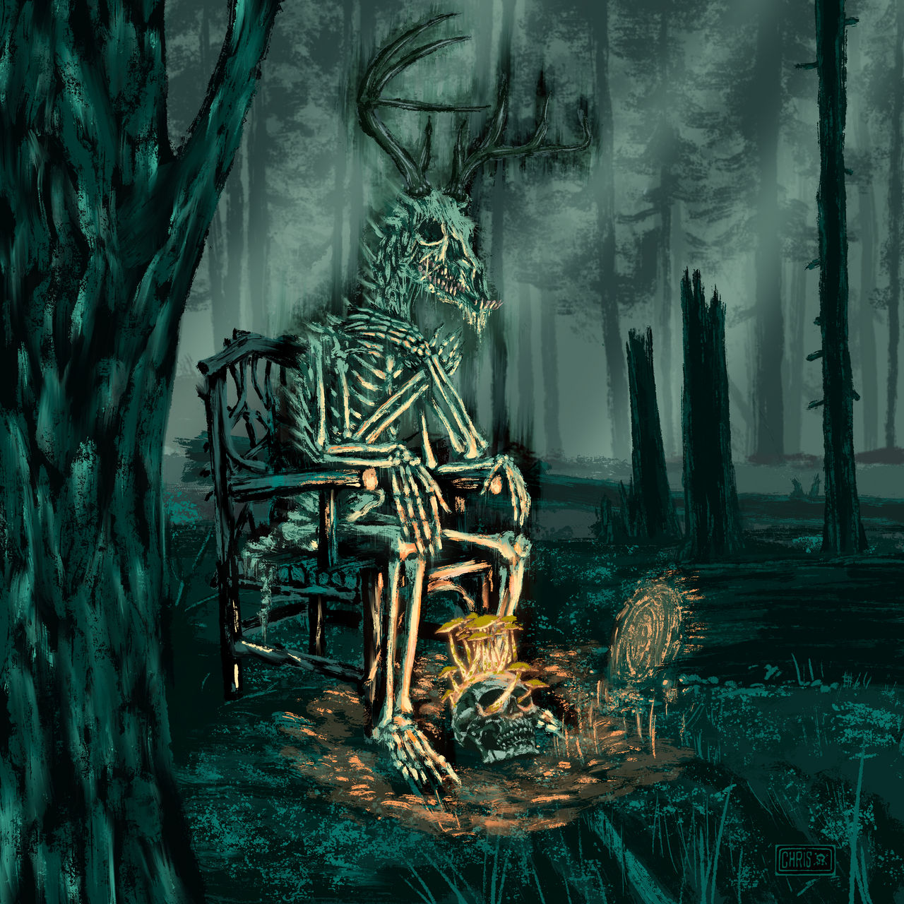 Ch Rasab Seated Wendigo by ChrisLab on DeviantArt