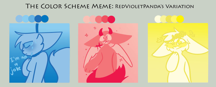 Color Deciding Meme colour meme except i was lazy and only done half by SinisterStephanie ...
