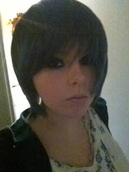 I got my Ciel Phantomhive wig :D