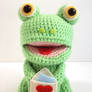Funny Fred - amigurumi frog
