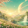 Celestial Wanderer: Realms of Light Ringed Dawn