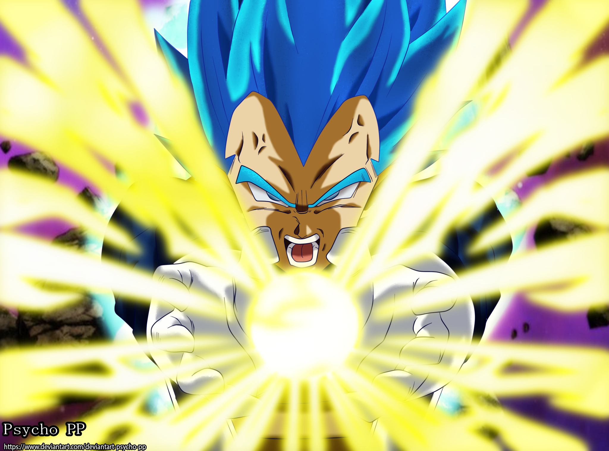 Vegeta Final Flash by BardockSonic on DeviantArt  Dragon ball art, Dragon  ball super manga, Vegeta