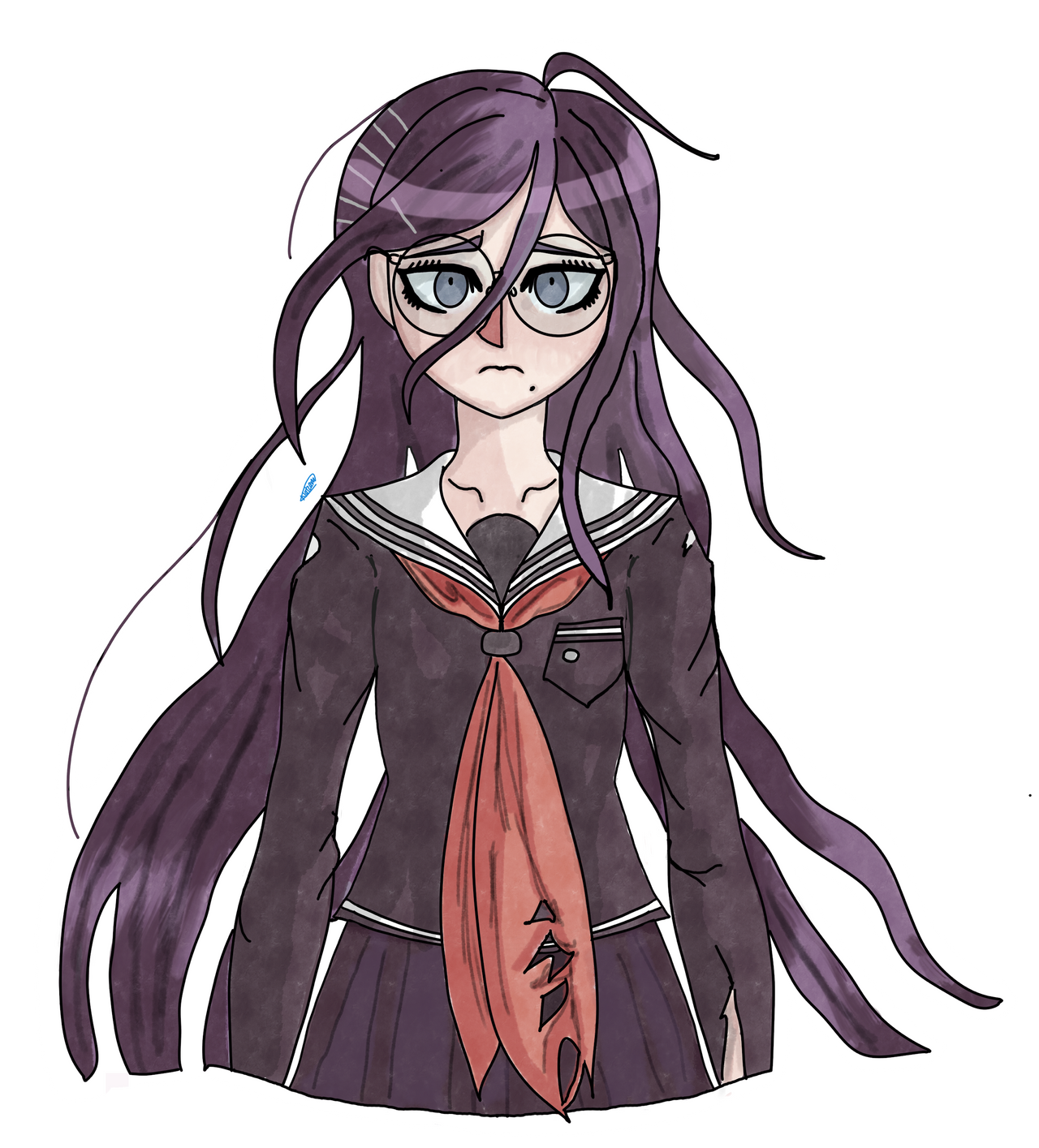 Toko Fukawa udg sprite by Pulpoxdesings on DeviantArt