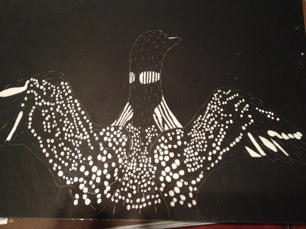 Scratch Art- Loon