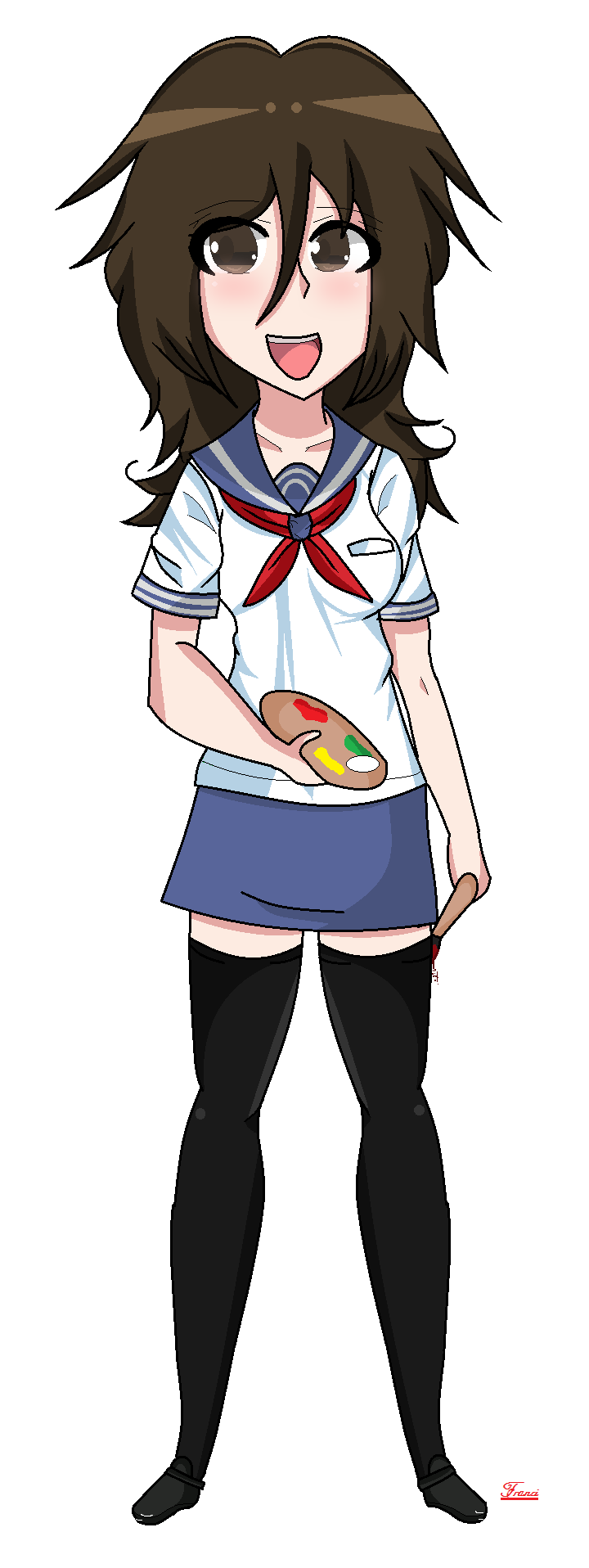 Franci-chan---Yandere Sim oc by Franci-Bases on DeviantArt